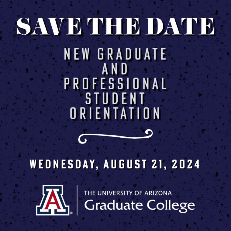 2024 Graduate Orientation - Save The Date!