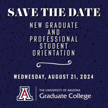 2024 Graduate Orientation - Save The Date!