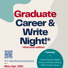 Graduate Career and Write Night (Afternoon edition)